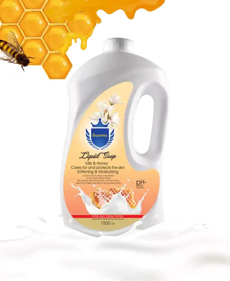 صابون مایع شیر و عسل بونری 1500 میلی لیتر (بهداشتی)